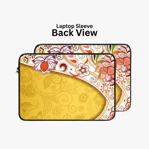 "Floral Abstract" Laptop Sleeves:Bold Modern Design for Every Size