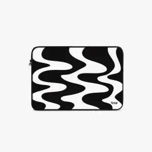 "Black and white Abstract" Laptop Sleeve...
