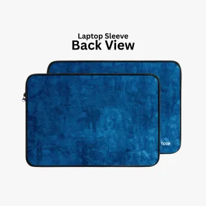 "Dark Blue Abstract" Laptop Sleeves:Bold Modern Design for Every Size