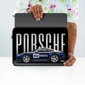 "LEGENDARY PORSCHE" Laptop Sleeves: Bold Modern Design for Every Size