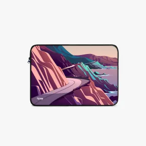 "Scenic Road Illustration" Laptop Sleeve...