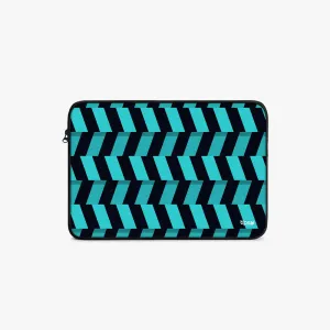"BLACK AND BLUE STRIPE" Laptop Sleeves:B...