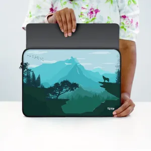 "WOLF IN THE FOREST" Laptop Sleeves: Bold Modern Design for Every Size