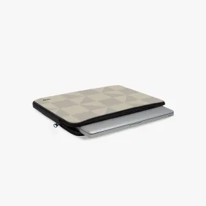 "WHITE MATRIX" Laptop Sleeves:Bold Modern Design for Every Size