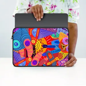 "Abstract Art Work" Laptop Sleeves:Bold Modern Design for Every Size