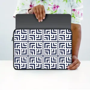 "SQUARE THEME ABSTRACT" Laptop Sleeves:Bold Modern Design for Every Size