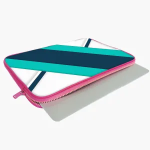 "Blue And White Stripe" Laptop Sleeves:B...