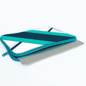 "Blue And White Stripe" Laptop Sleeves:B...