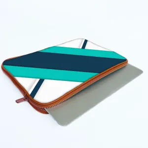 "Blue And White Stripe" Laptop Sleeves:B...
