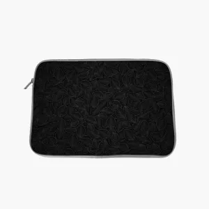 "Leafy Black" Laptop Sleeves: Bold Modern Design for Every Size
