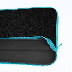 "Leafy Black" Laptop Sleeves: Bold Modern Design for Every Size