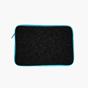 "Leafy Black" Laptop Sleeves: Bold Modern Design for Every Size