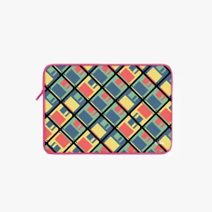 "CUBICAL BOX ABSTRACT" Laptop Sleeves:Bold Modern Design for Every Size