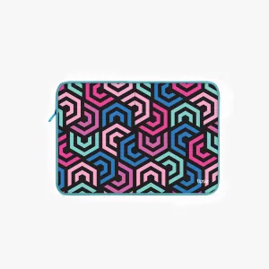 "HEXAGON ABSTRACT" Laptop Sleeves: Bold...