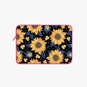 "SUNFLOWER THEME " Laptop Sleeves: Bold Modern Design for Every Size