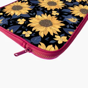 "SUNFLOWER THEME " Laptop Sleeves: Bold Modern Design for Every Size
