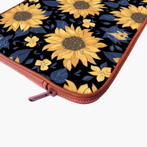 "SUNFLOWER THEME " Laptop Sleeves: Bold Modern Design for Every Size