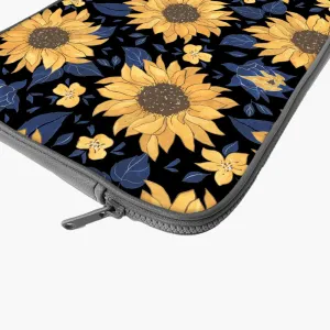 "SUNFLOWER THEME " Laptop Sleeves: Bold Modern Design for Every Size