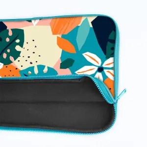 "FLOWER THEME ABSTRACT" Laptop Sleeves: Bold Modern Design for Every Size