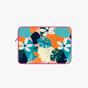 "FLOWER THEME ABSTRACT" Laptop Sleeves: Bold Modern Design for Every Size