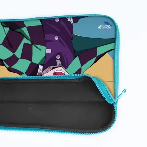 "TANJIRO KAMADO : DEMON SLAYER ANIME  THEME" Laptop Sleeves: Bold Modern Design for Every Size