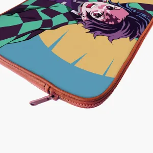 "TANJIRO KAMADO : DEMON SLAYER ANIME  THEME" Laptop Sleeves: Bold Modern Design for Every Size