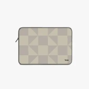 "WHITE MATRIX" Laptop Sleeves:Bold Modern Design for Every Size