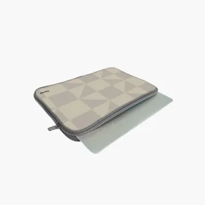 "WHITE MATRIX" Laptop Sleeves:Bold Modern Design for Every Size