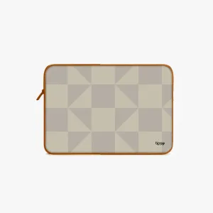 "WHITE MATRIX" Laptop Sleeves:Bold Modern Design for Every Size