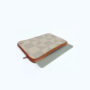 "WHITE MATRIX" Laptop Sleeves:Bold Modern Design for Every Size