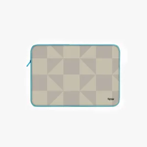 "WHITE MATRIX" Laptop Sleeves:Bold Modern Design for Every Size