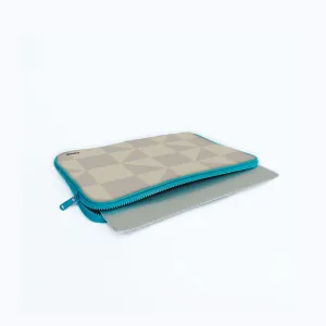 "WHITE MATRIX" Laptop Sleeves:Bold Modern Design for Every Size