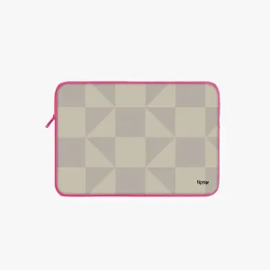 "WHITE MATRIX" Laptop Sleeves:Bold Modern Design for Every Size