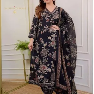 Women's Cotton Floral Printed Straight K...