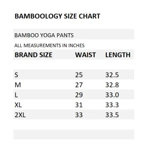 Bamboo Fabric Yoga Pant Clean Finish Comfortable Fit