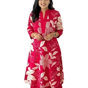 Women's Cotton Floral Printed Straight K...