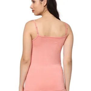 Peach Bamboo Fabric Camisole for Women Soft Daily Wear