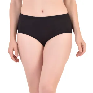 Bamboo Fabric Hipster Panty Peach Black Pack of 2 for Women