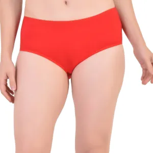 Bamboo Fabric Mid Rise Panty Red Black Pack of 2 for Women
