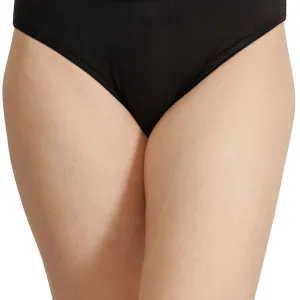Bamboo Fabric Low Waist Underwear Peach Black Pack of 2