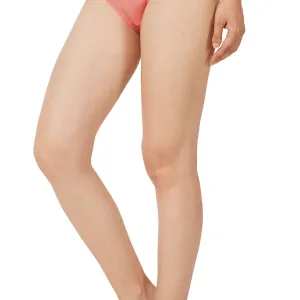 Bamboo Fabric Low Waist Underwear Peach Black Pack of 2