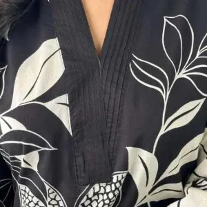 Women's Cotton Floral Printed Straight Kurti Pant Set for Casual Wear