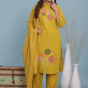 Women's Cotton Embroidery Straight Kurti...