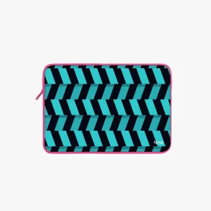 "BLACK AND BLUE STRIPE" Laptop Sleeves:B...