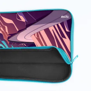 "Scenic Road Illustration" Laptop Sleeves:Bold Modern Design for Every Size