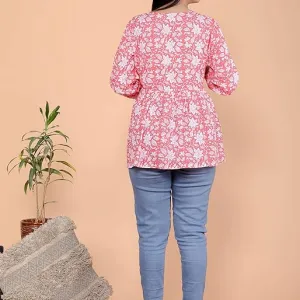 Printed Short Anarkali Kurti Perfect for Casual, Formal, and Ethnic Wear