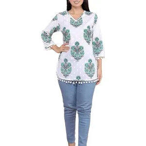 Floral Printed Straight Kurti