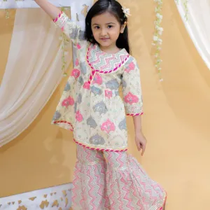 Pink Jaipur Block Print Cotton Party Wea...