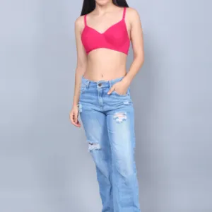 Bamboo Fabric Padded T Shirt Bra Eco Friendly for Women