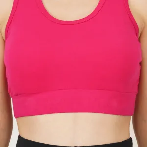 Bamboo Fabric Sports Bra Non Padded Full...